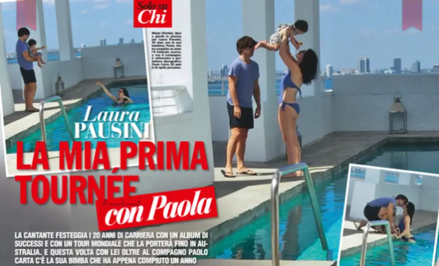 Mamma Laura Pausini in tournée con la figlia Paola