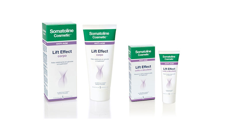 Somatoline Cosmetic lancia la linea anti-age: in anteprima i prodotti Lift Effect per collo, décolleté e corpo