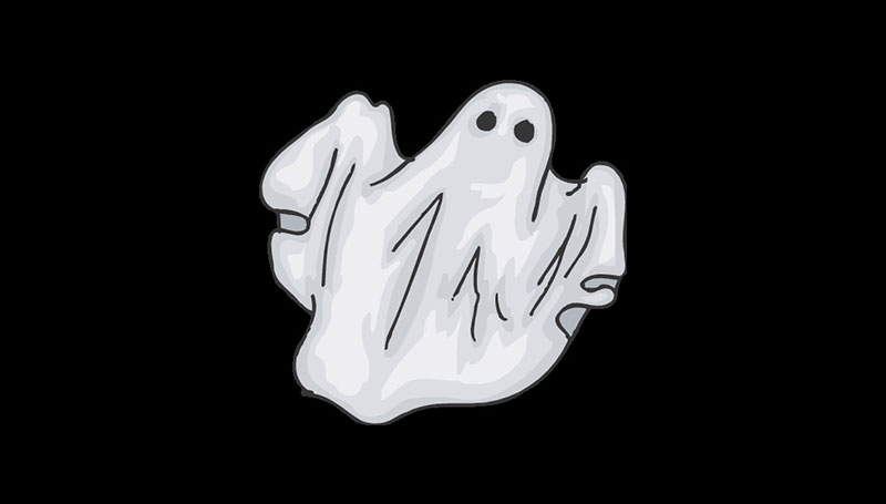 Il classico costume da fantasma per Halloween