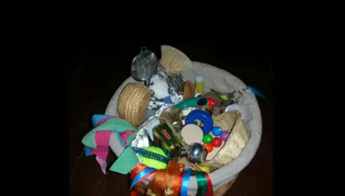 Bambino e giochi: il cesto dei tesori