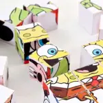 Lavoretti: il puzzle con i cubi di legno