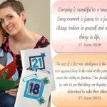 Scrive biglietti al figlio perché la possa ricordare anche dopo la sua morte: la storia di Rowena